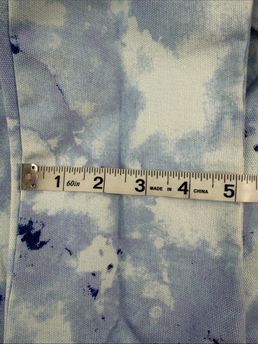 Ellie Lavender Tie-Dye Canvas Tote with White Heart Logo - Picture 6 of 6